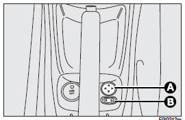 This operation can be only performed with ignition key to MAR. Proceed as follows: