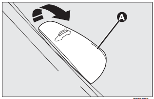 To open the tailgate from outside, turn the ignition key in the lock. To open