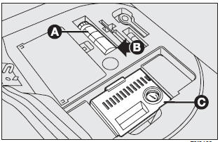 ❒ a cylinder (A) containing the sealing fluid with filler hose and a sticker