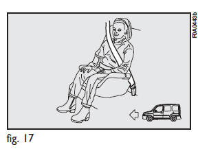 Passenger seat compliance with regulations on childs seat use