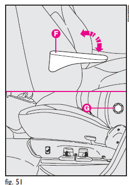 Electrically heated drivers seat fig. 50