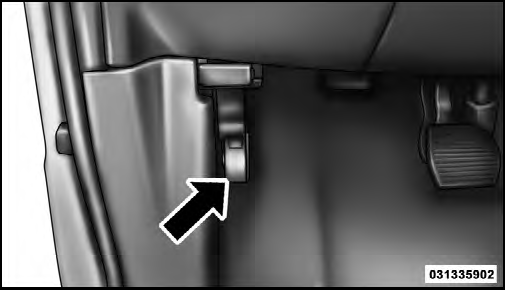 Fiat punto bonnet clearance release lever