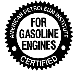 This symbol means that the oil has been certified by the American Petroleum Institute