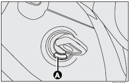 The key can be turned to 4 different positions: