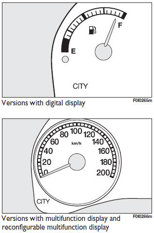 To connect/disconnect the CITY function, push the button located on the central