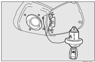 To open the cap, turn it anticlockwise and then remove it.