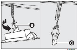 To change the bulb, proceed as follows:
