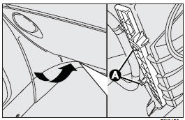 The pollen filter is located under the dashboard near the central dashboard unit