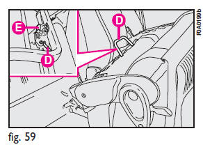 The ladder shall only be tilted with the vehicle stationary and the door open.