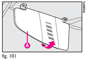 TILTING SHELF (for passengers transport versions, where provided)