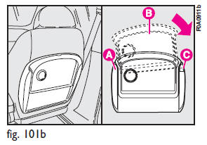 Never travel with the shelf tilted. The shelf or the objects on it can cause