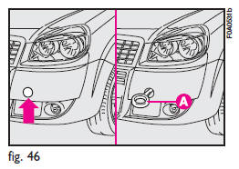 B-fig. 47 - Rear ring for towing another vehicle.