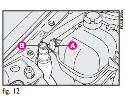 Do not travel with the windscreen washer reservoir empty. The windscreen washer