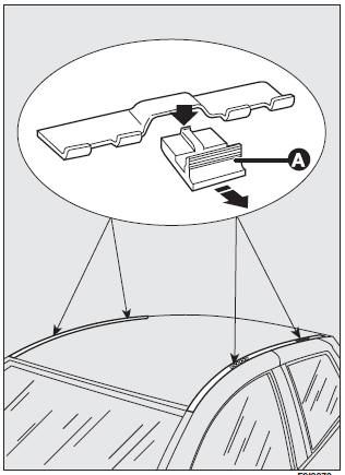 Move the seal aside in the points shown in the figure to reach the fasteners.